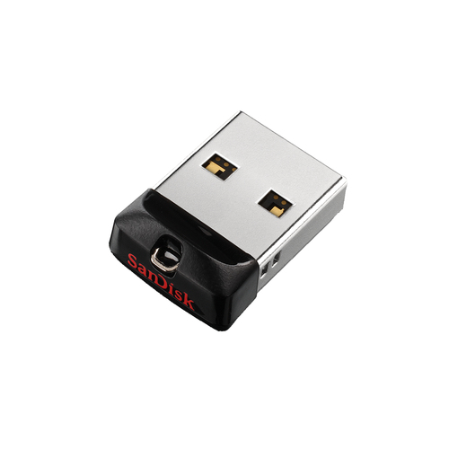 Memoria Usb 2.0, Sandisk Cruzer Fit 32 Gb, Factor De Forma Sin Tapa, Color Negro, Plata