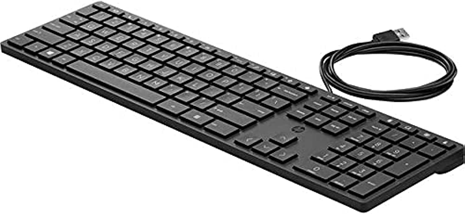 Teclado HP 320K, Alámbrico, USB, Negro (Inglés)