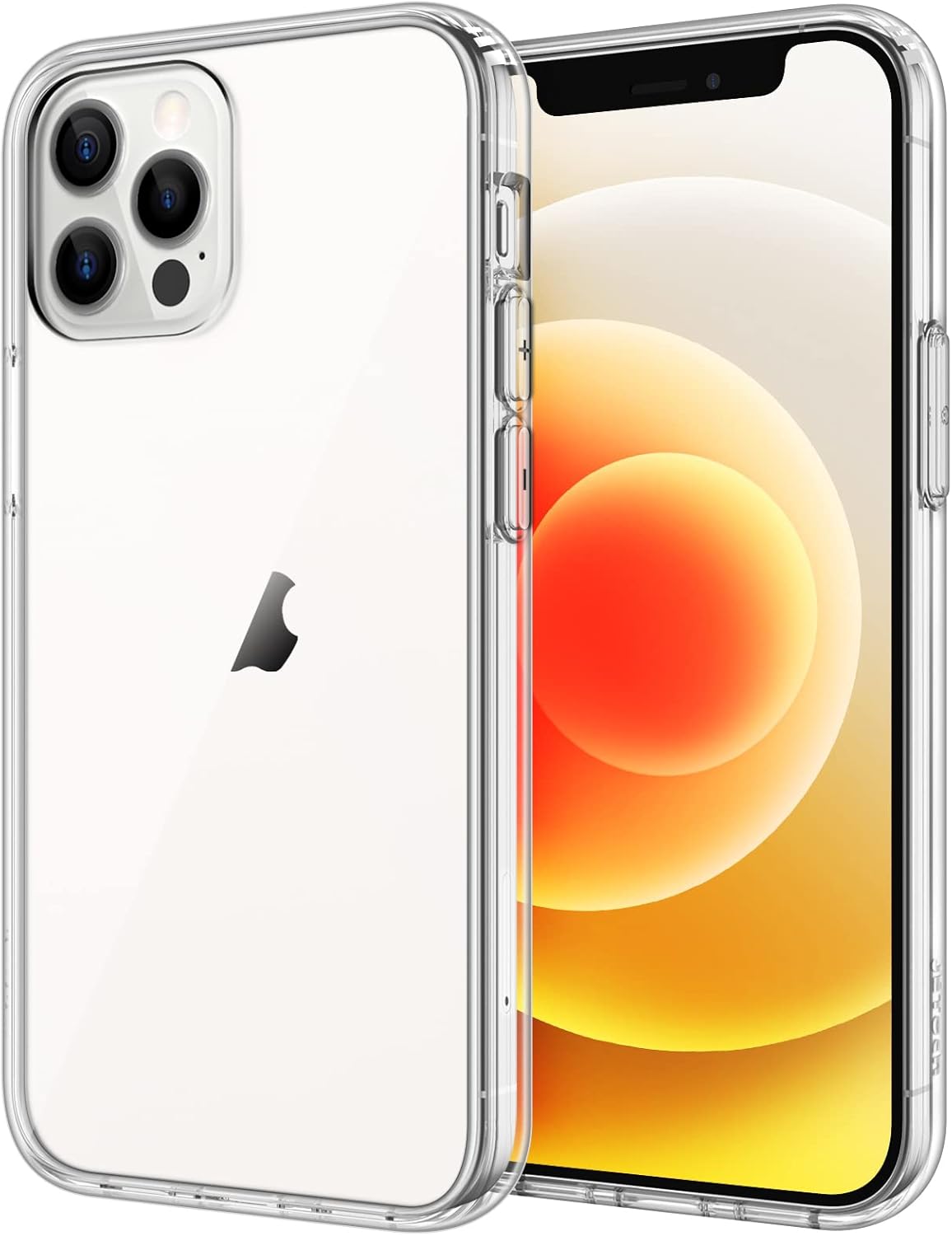 JETECH| FUNDA PARA IPHONE| 12/12 PRO 6,1 |PULGADAS, |ANTI-AMARILLO |CARCASA ANTI-|CHOQUES Y ANTI- ARAÑAZOS |(TRANSPARENTE)