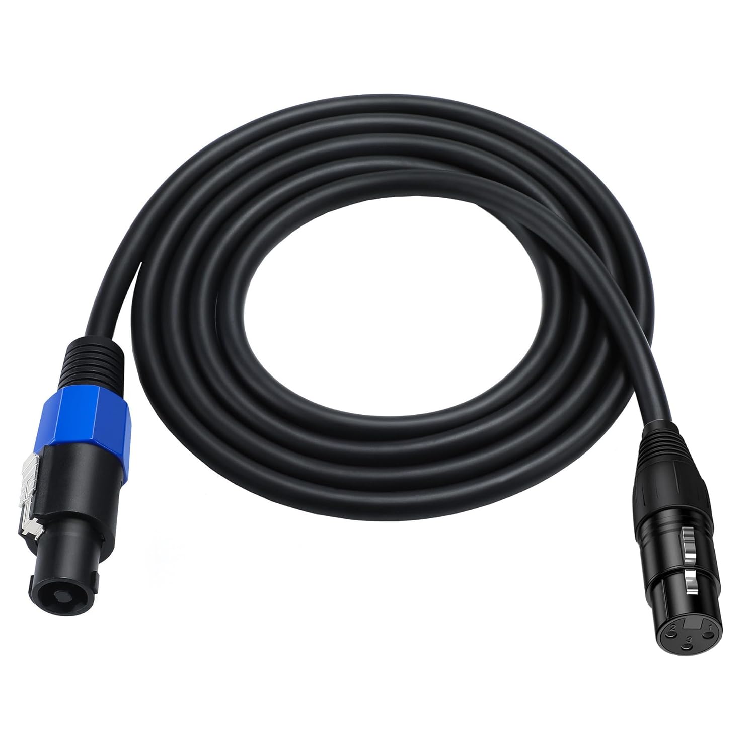MTUERANC - CABLE DE ALTAVOZ SPEAKON A XLR, XLR 3 PINES HEMBRA A SPEAKON MACHO ADAPTADOR DE AUDIO PARA CABLE DE ALTAVOZ DJ/PA CON BLOQUEO GIRATORIO (SPEAKON A XLR HEMBRA 3M/10 PIES)