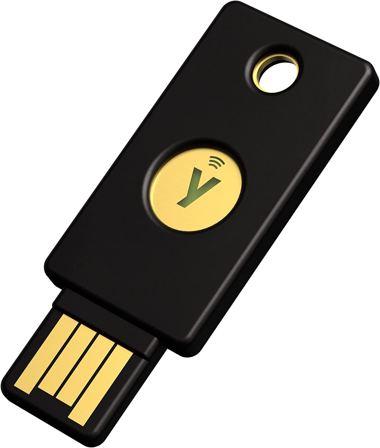 Yubico - YubiKey 5 NFC - USB-A - Two Factor Authentication Security Key - Black