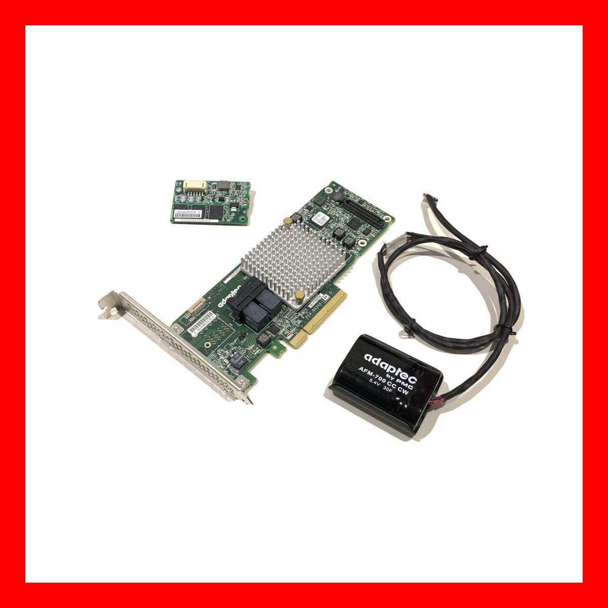 Adaptec Microsemi ASR 8805 2277500 R Controlador de almacenamiento de tarjeta HBA SATA SAS de 12 Gbps con memoria caché y unidad de copia de seguridad de batería
