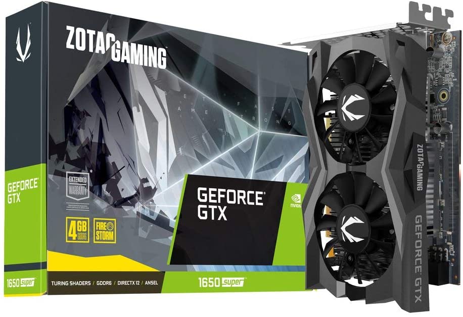 ZOTAC Gaming GeForce GTX 1650 Super doble ventilador 4GB GDDR6 128-Bit GPU