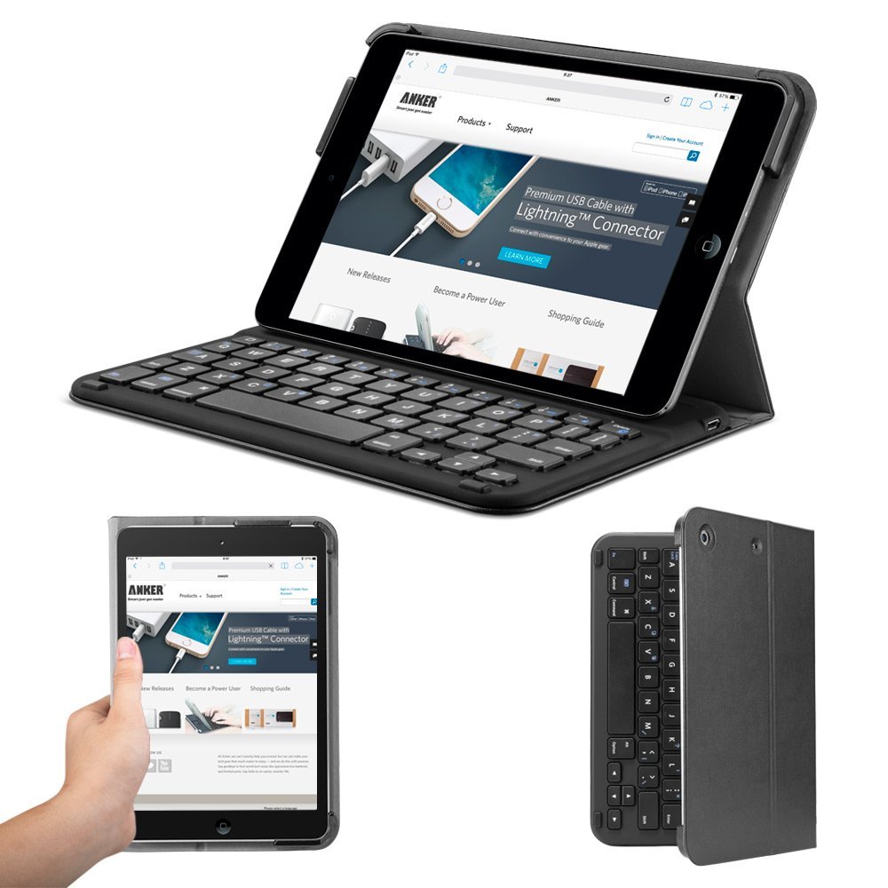Anker Bluetooth Folio Keyboard Case for iPad mini 3 / mini 2 / mini