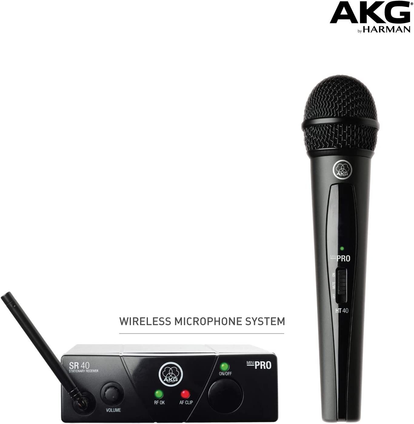 AKG Pro Audio WMS40 Mini Vocal Set BD US45A Sistema de Micrófono Inalámbrico