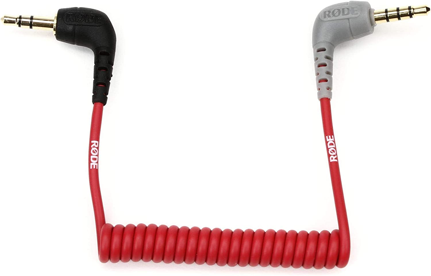 Rode SC7 Cable de conexión en espiral – ángulo 3,5 mm TRRS a ángulo 3,5 mm TRS