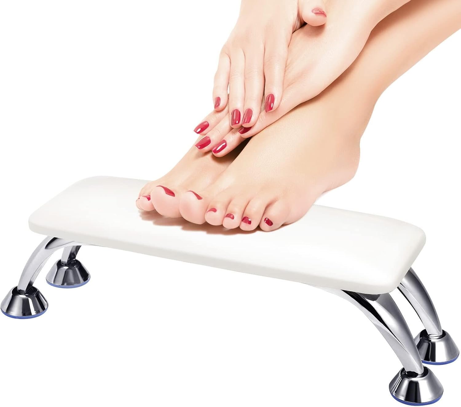 REPOSABRAZOS GRANDE PARA COJÍN DE UÑAS, REPOSAMANOS DE CUERO DE MICROFIBRA PARA TECNOLOGÍA DE UÑAS, ALMOHADA DE REPOSAMANOS PARA UÑAS DE LOS PIES, HERRAMIENTA DE ACCESORIOS DE DECORACIÓN