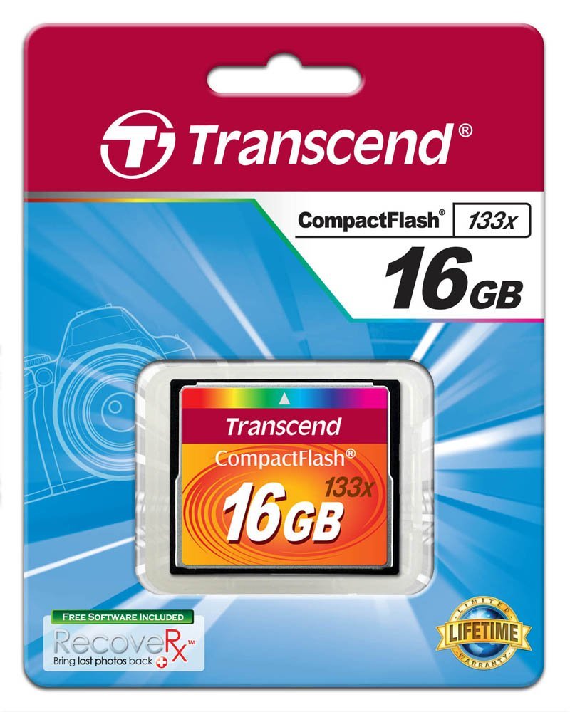 Memory Card Transcend 16 GB 133x CompactFlash