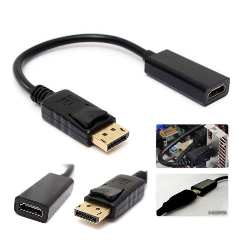DP Display Port Male To HDMI Female Cable Converter Adapter P205