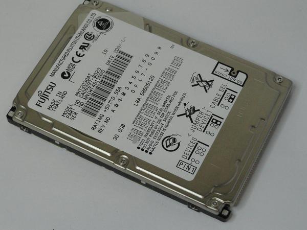 Fujitsu MHW2080AT PN: CA06821-B028, 80GB 2.5 IDE HDD 0DFE4B-0000000B