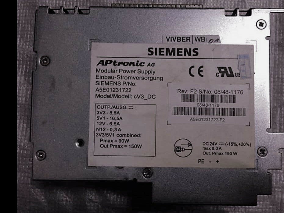 Siemens Modular Power Supply A5E01231722