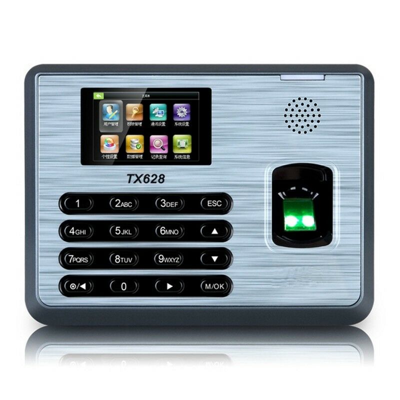 ZKteco TX628 Fingerprint 125K Card Time Attendance Fingerprint Time Clock TCP/IP