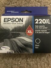 Genuine Epson T220XLBCS T220XL-BCS Epson 220XL Black Standard Color Ink Jet Car