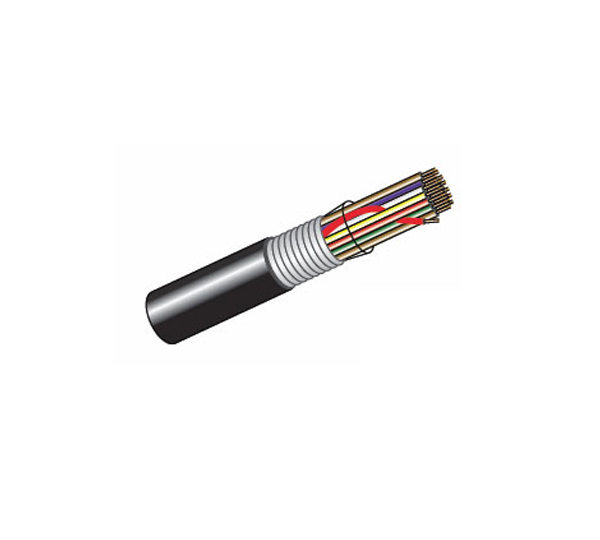 Cable telefónico / SCReEBh-3 / exterior / subterráneo / relleno / 10 pares / calibre 26 AWG / color negro / PRECIO POR metro