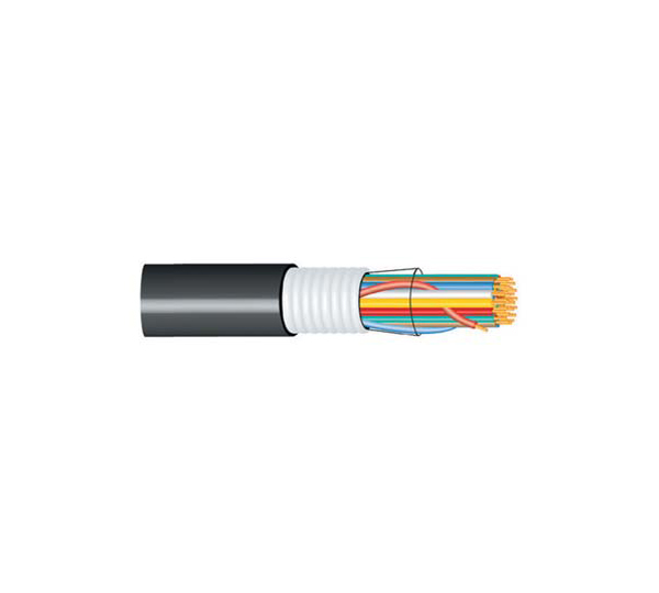 Cable telefónico / SCReEBh-3 / exterior / subterráneo / relleno / 50 pares / Calibre 26 AWG / color negro / precio por metro