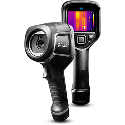FLIR E5XT 160 × 120 Thermal Imaging Inspection Camera (9 Hz, Wi-Fi, Matte Black)