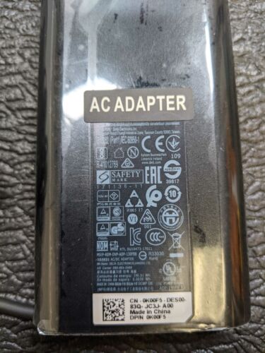 DELL 130 W USB-C Tipo C K00F5 HA130PM170 Cargador adaptador de alimentación de CA Dell XPS