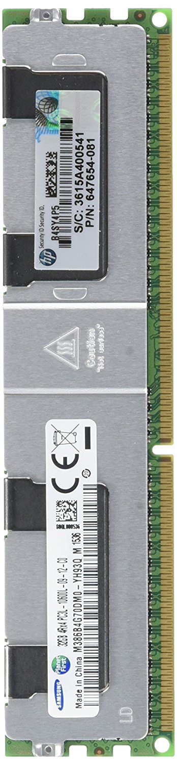 HP 32GB 4RX4 PC3L-10600L DDR3 1333 SDRAM MEMORY MODULE PC3 10600 MEMORIA INTERNA