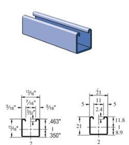 Unistrut P6000 – 13/16 x 13/16? 19 Gauge Metal Framing Channel Strut
