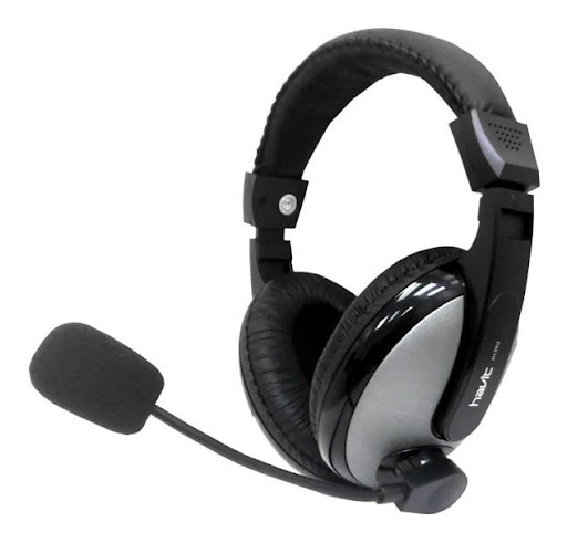 AUDIFONOS HAVIT GRIS/NEGRO CON MICROFONO AJUSTABLE H139D
