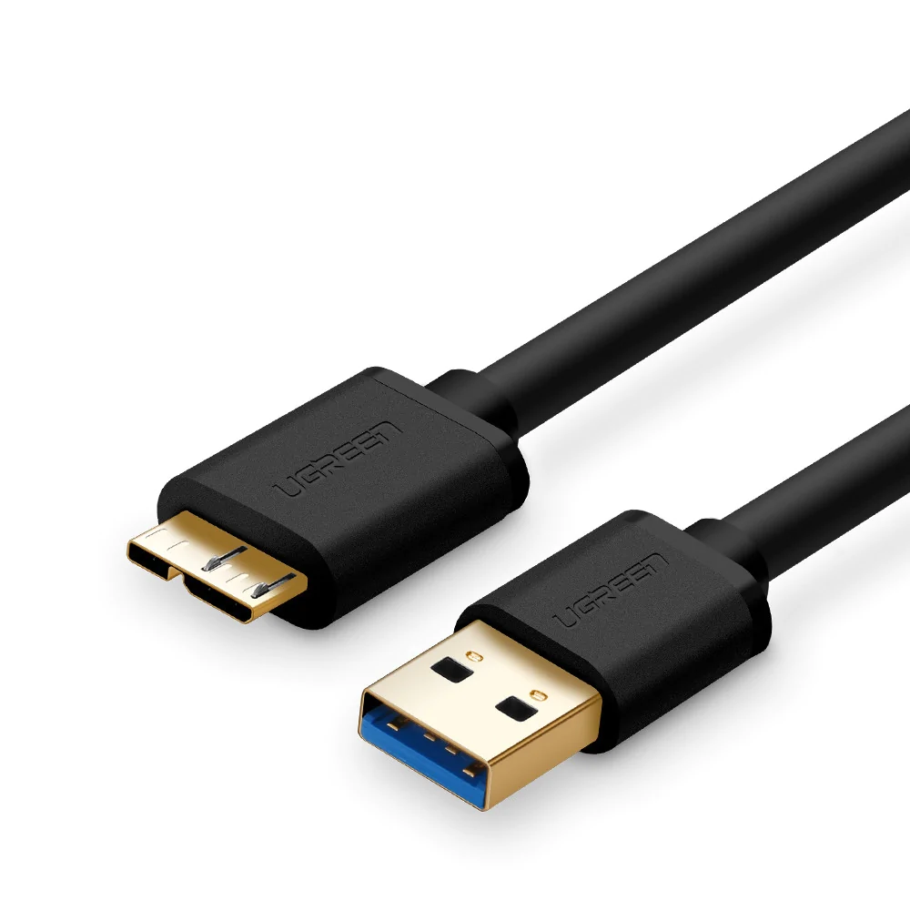 CABLE UGREEN USB MACHO A MICRO USB 3.0,2M, NEGRO