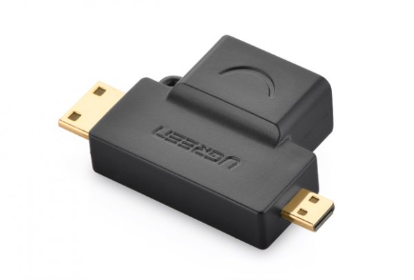 ADAPTADOR UGREEN HDMI HEMRBRA A MINI HDMI / MICRO HDMI MACHO