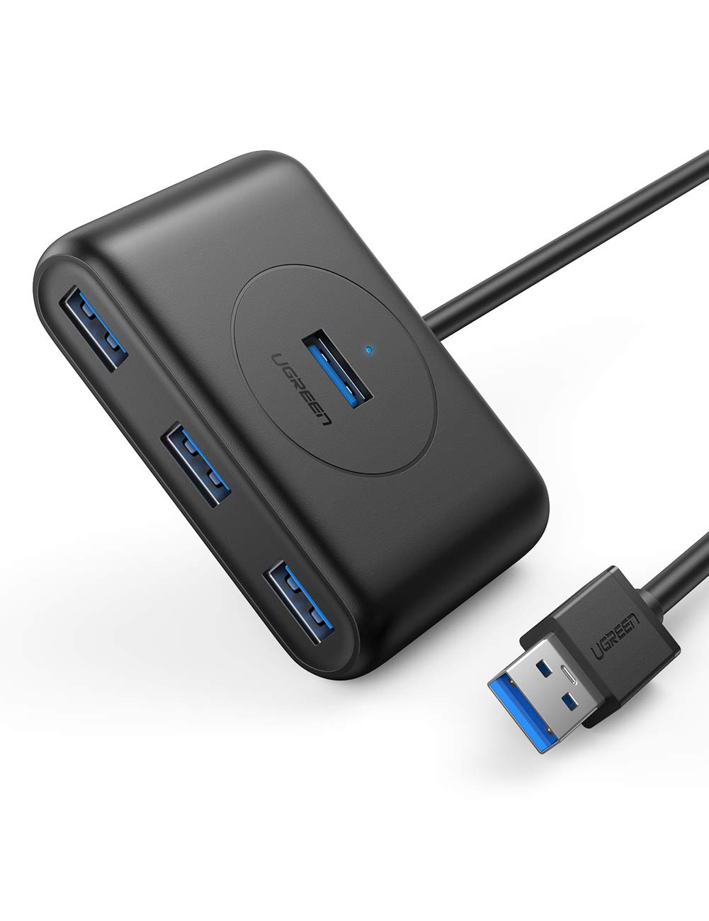 UGREEN Hub USB 3.0 4 Puertos 5Gbps con Cable de 1 Metro, para PC, PS5, Raspberry pi 4, Xbox X/S, PS4, Macbook Pro Air