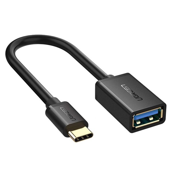 ADAPTADOR UGREEN USB-C MACHO A USB 3.0 HEMBRA OTG, BLACK