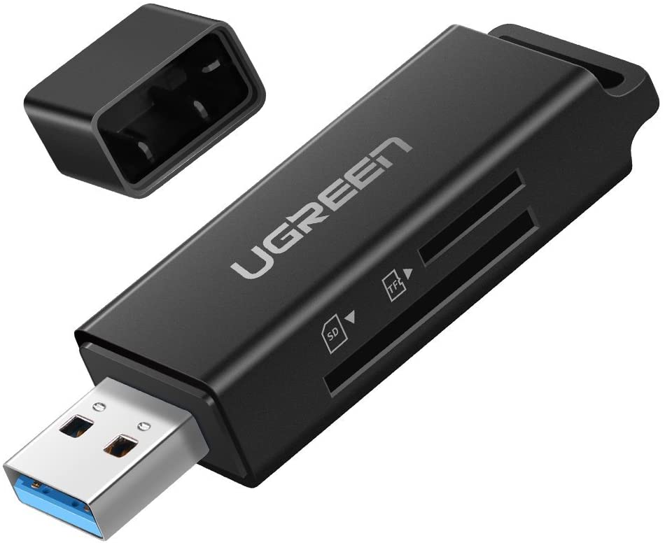 UGREEN Lector Tarjetas de Memoria USB 3.0 5Gbps para SD, Micro SD, TF, SDXC, SDHC, MMC, RS-MMC, Micro SDXC, Micro SDHC, UHS-I para Windows, Vista, iMac