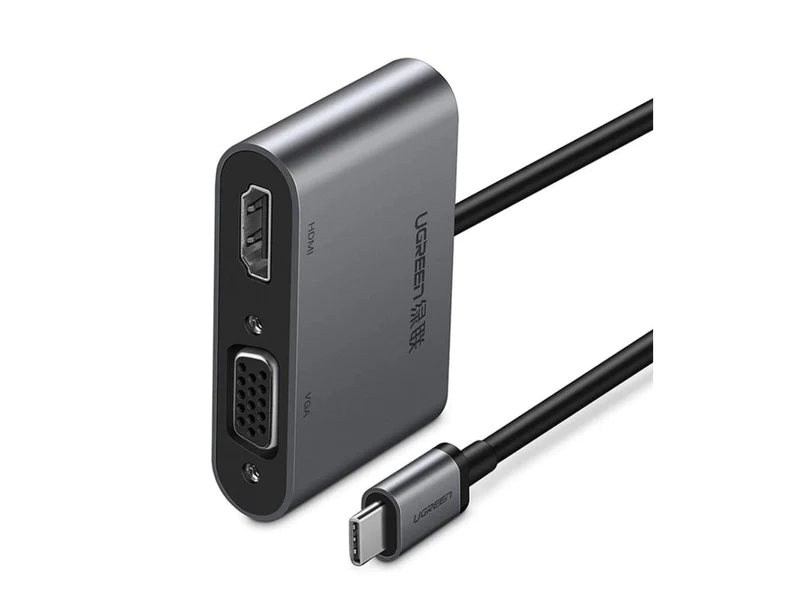 CONVERTIDOR UGREEN USB-C A HDMI/VGA/DVI BLACK 50505