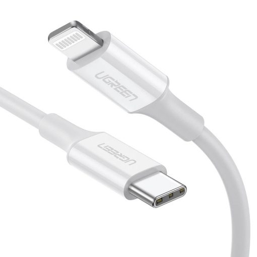 CABLE UGREEN USB-C A LIGHTNING 2M WHITE CUBIERTA PLASTICO 60749