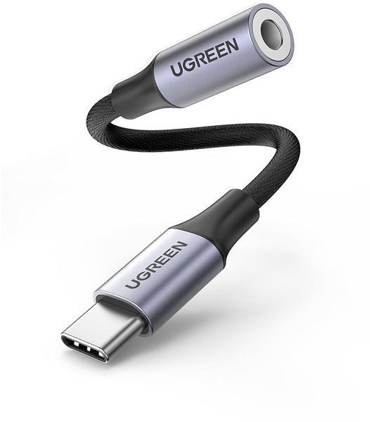 Ugreen USB-C M to 3.5mm F Jack Adapter - Grey UG-USBC-80154