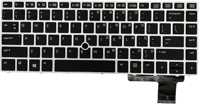 TIUGOCHR REPUESTO PARA LAPTOP CON RETROILUMINACIÓN CON TECLADO APUNTADOR PARA HP ELITEBOOK