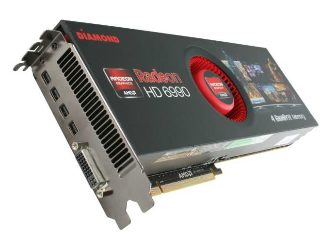 DIAMOND 6990PE54G Radeon HD 6990 4GB de 256-bit GDDR5 PCI Express 2.1 x16 HDCP Listo Soporte CrossFireX Tarjeta de vídeo