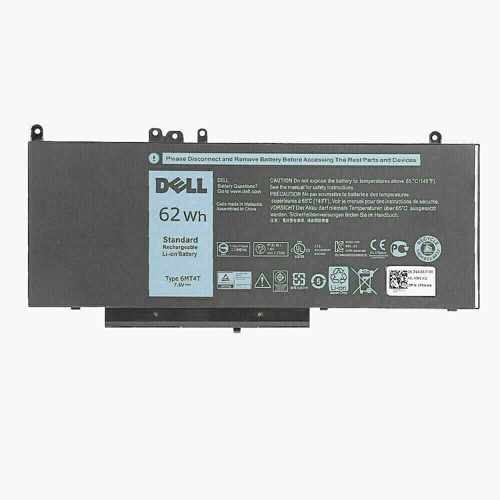 Dell - Batería para Dell Latitude E5470 y E5570 (tipo 6MT4T, 7,6V, 62WH)
