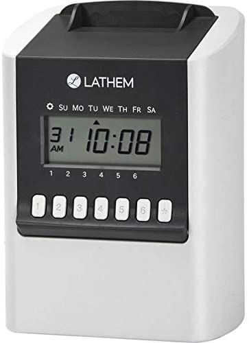 Lathem Reloj checador digital modelo 700E