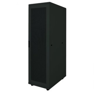 Armario de bastidor Intellinet 713276 42U Alto x 482.60mm Ancho para Servidor - Negro - Acero Laminado en Frío (CRS) - 1500kg x Capacidad de peso carga estática