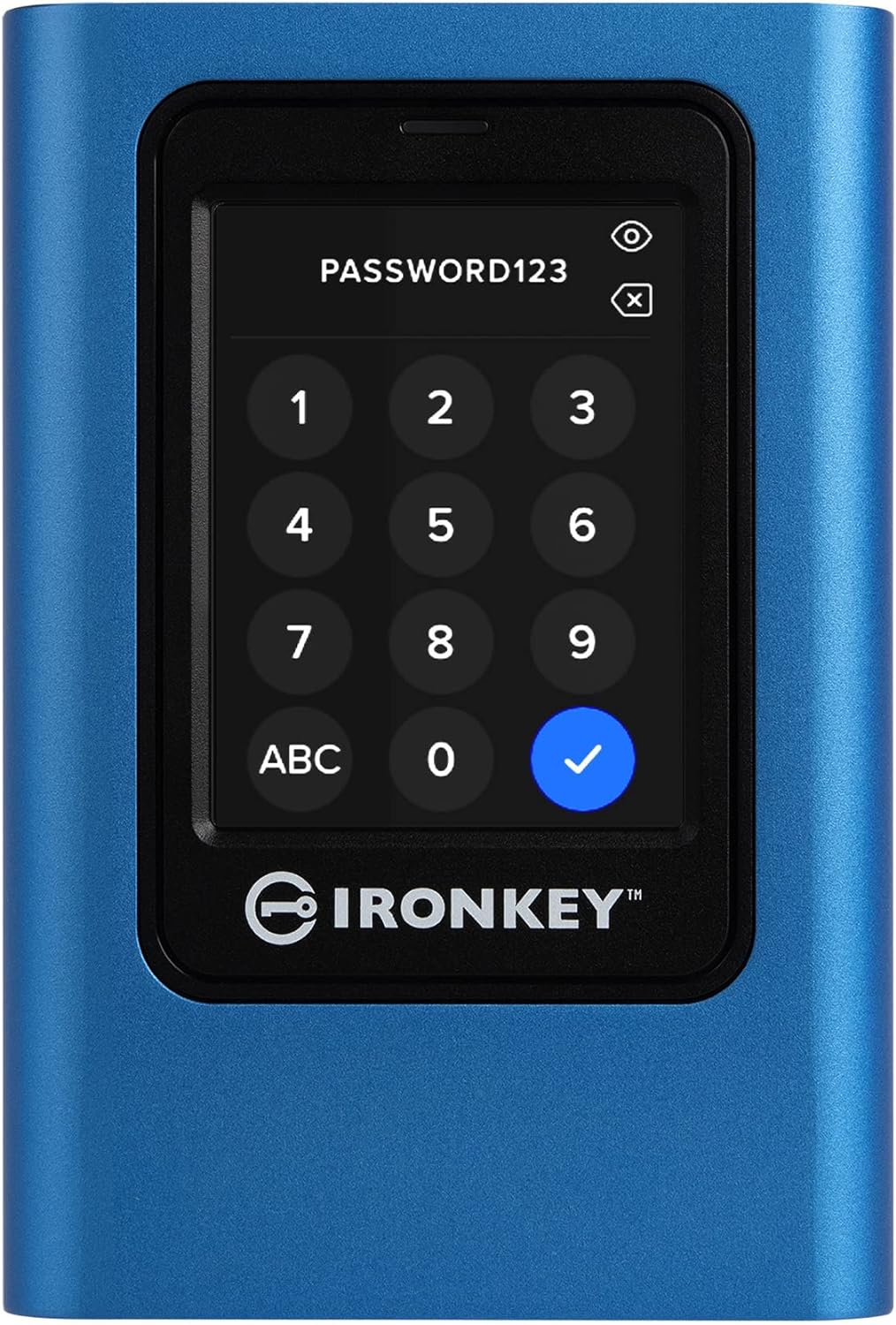 KINGSTON IRONKEY VAULT PRIVACY 80 SSD EXTERNO, CAPACIDAD: 1920G, CIFRADO XTS AES 256 BITS, CERTIFICACIÓN FIPS 197, PANTALLA TACTIL (IKVP80ES/1920G)