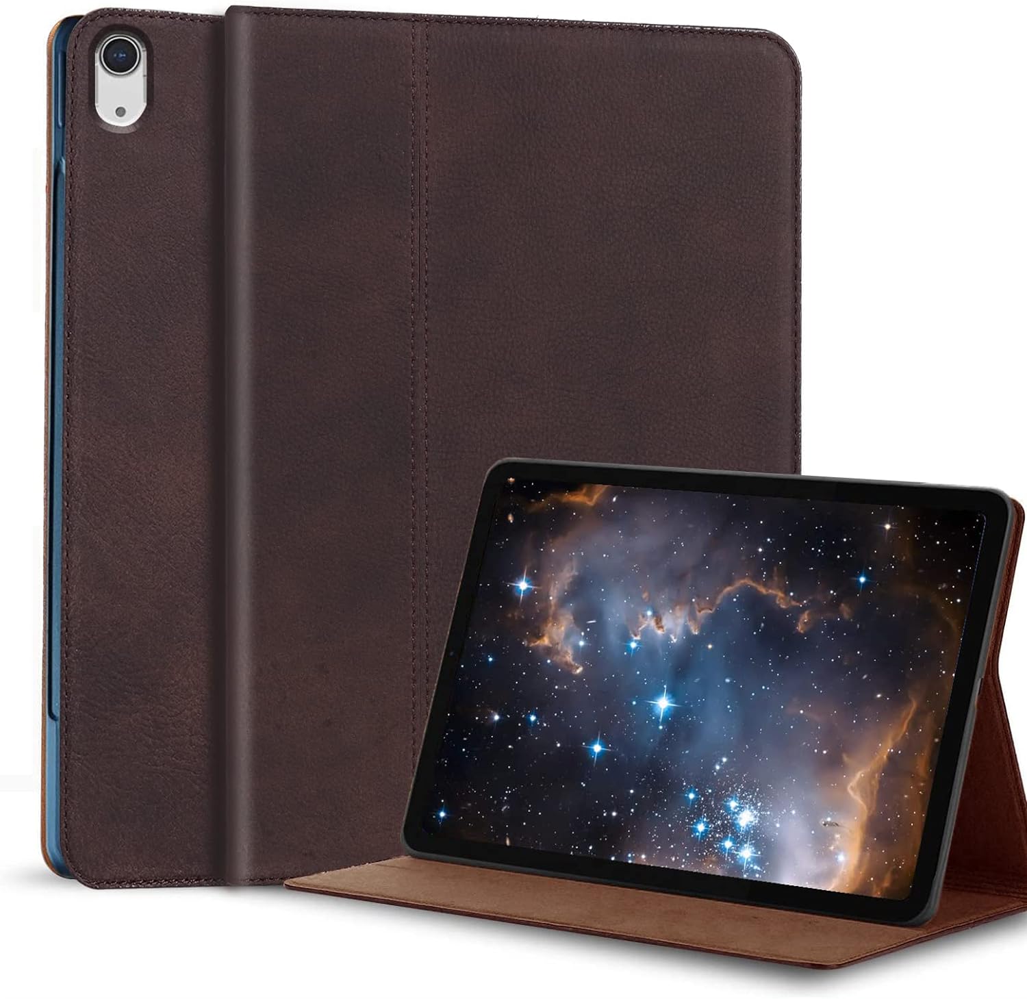 Gexmil - Funda para iPad de 10.ª generación 2022, iPad de 10.9 pulgadas, piel auténtica, hecha de piel de vacuno