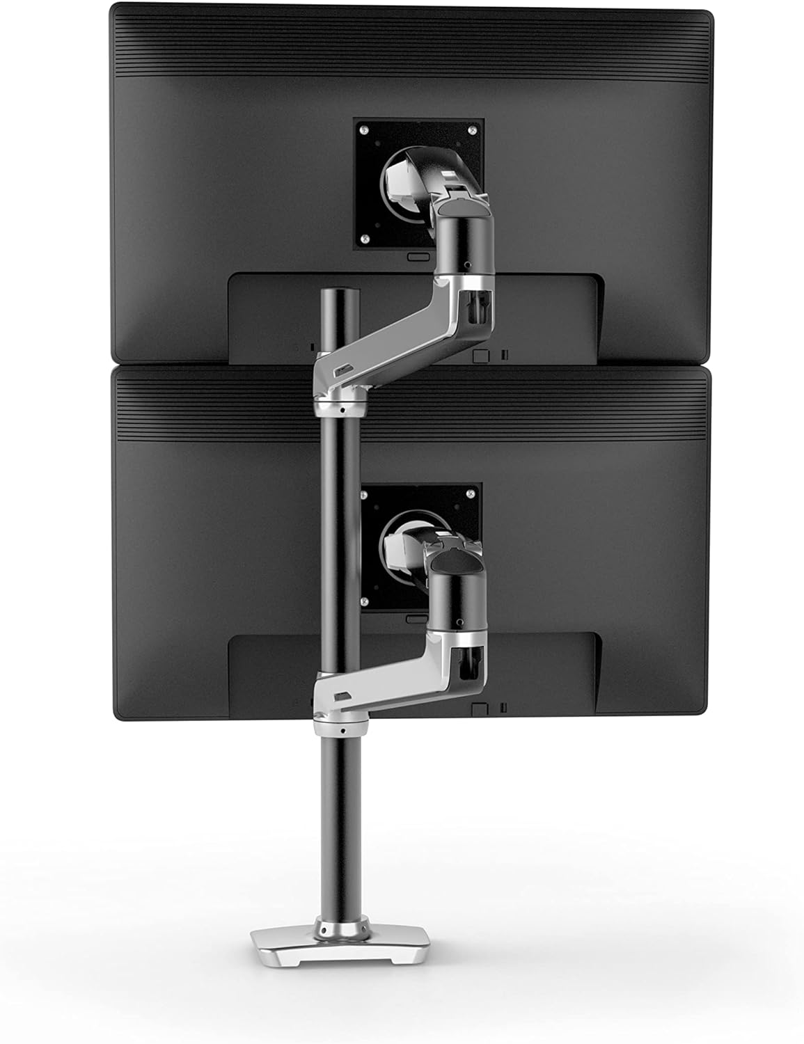 Ergotron LX Dual Desk Mount Stacking Arm for Displays up to 40" (Polished Aluminum)