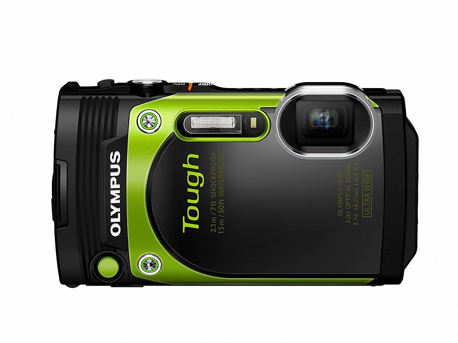 Olympus Stylus TG-870 Verde/Negro duro impermeable cámara HD 16.0 Mega píxeles GPS