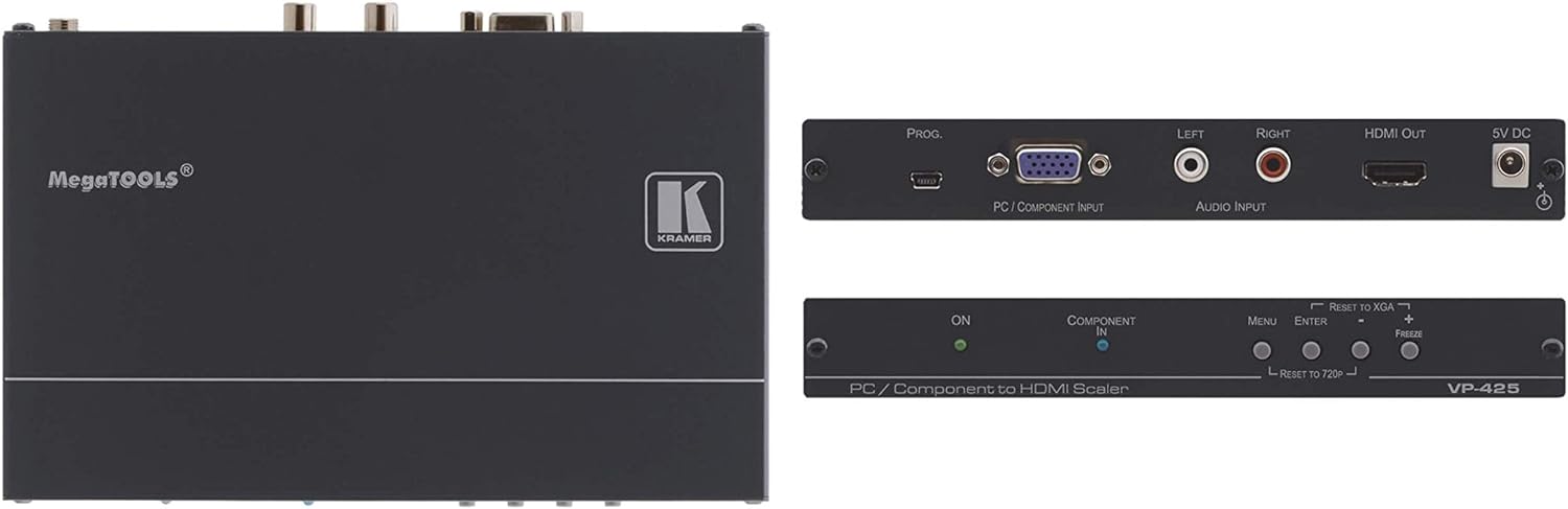 Kramer Electrónica Gráficos de Computadora Video y HDTV a HDMI ProScale Escalador Digital VP-425