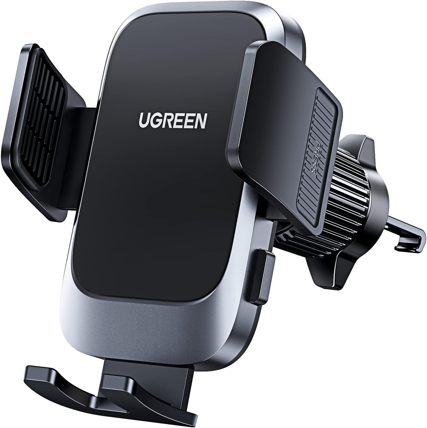 UGREEN Soporte Celular Automóvil, Base Porta Móvil Auto Giratorio 360° con Gancho Metálico y Botón de Liberación, Uso con Una Sola Mano para iPhone 15 14 13 12 Pro MAX, Galaxy S23 S22 Ultra, Redmi