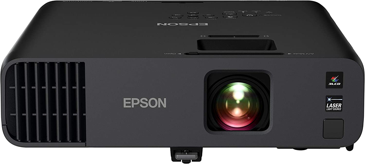 Epson Pro EX10000 3 chips 3LCD Full HD 1080p (1) proyector láser inalámbrico, 4,500 lúmenes de brillo de color, 4,500 lúmenes de brillo blanco, Miracast, 2 puertos HDMI, altavoz incorporado de 16 W, fuente de luz láser