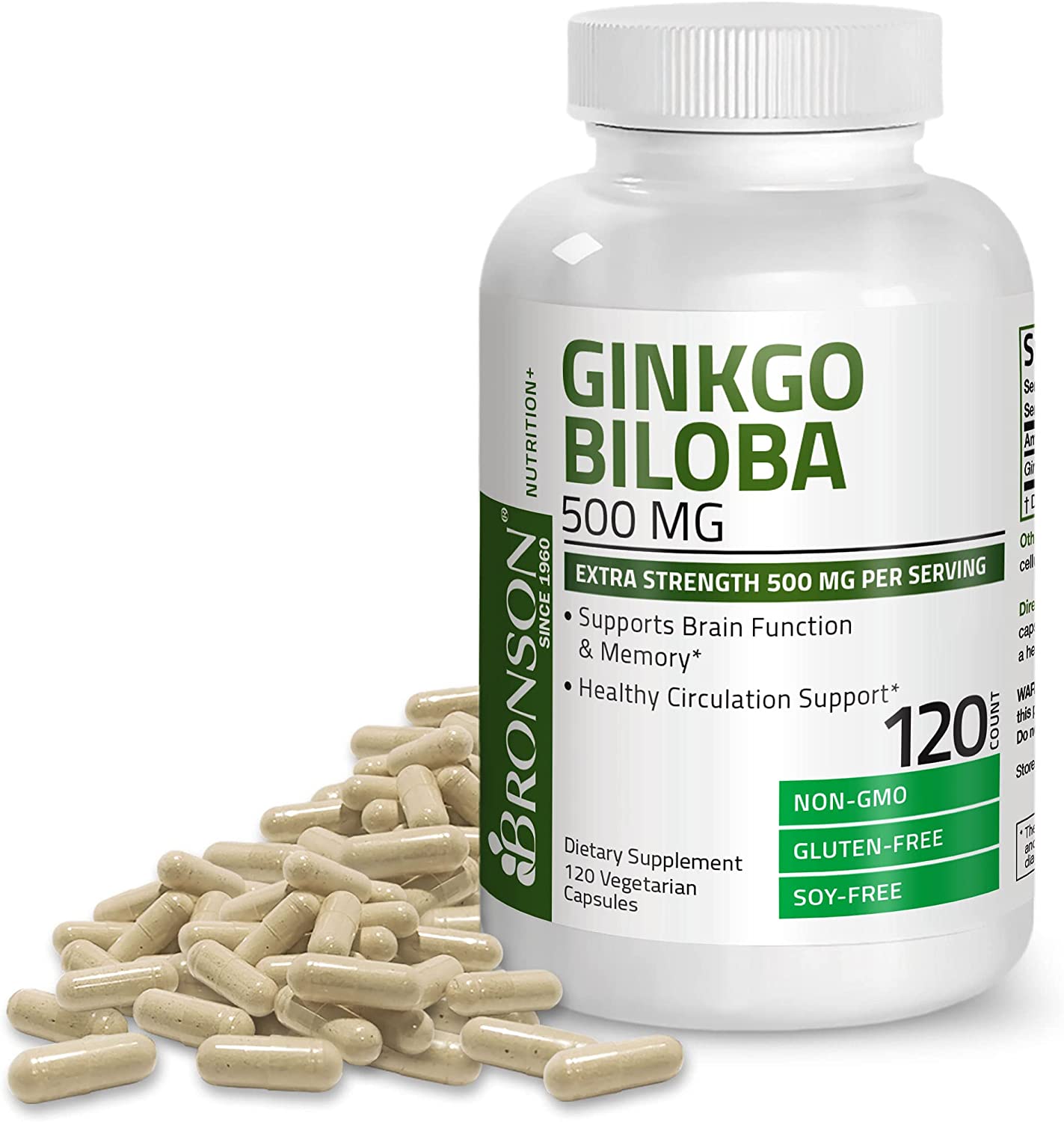 Bronson Ginkgo Biloba 500 mg Extra Strength 500 mg