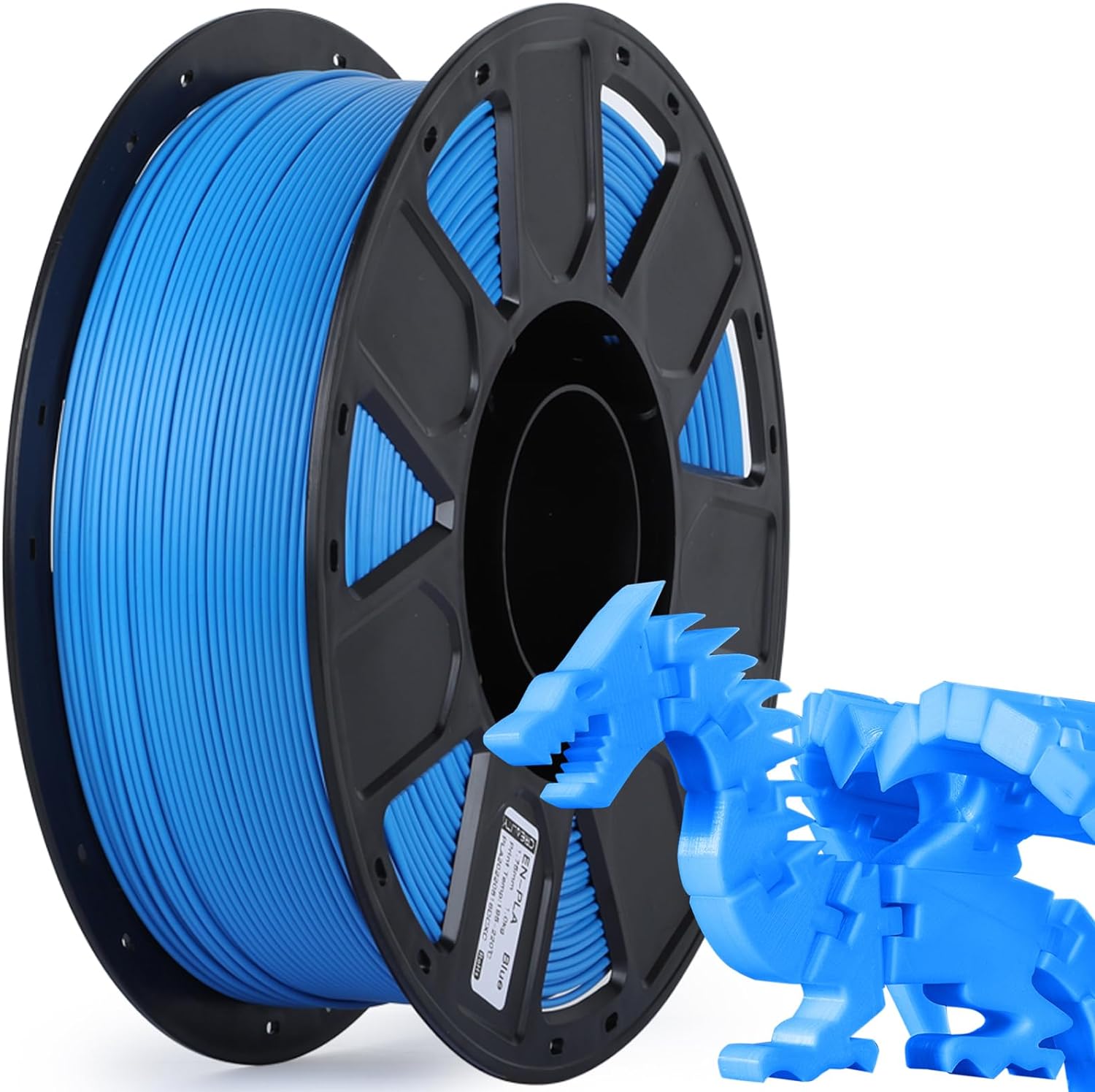 Creality Filamento PLA 1 kg 1,75 mm de impresora 3D, impresión suave sin obstrucciones, sin deformación, se adapta a la mayoría de impresoras 3D FDM, precisión dimensional +/- 0,02 mm, azul