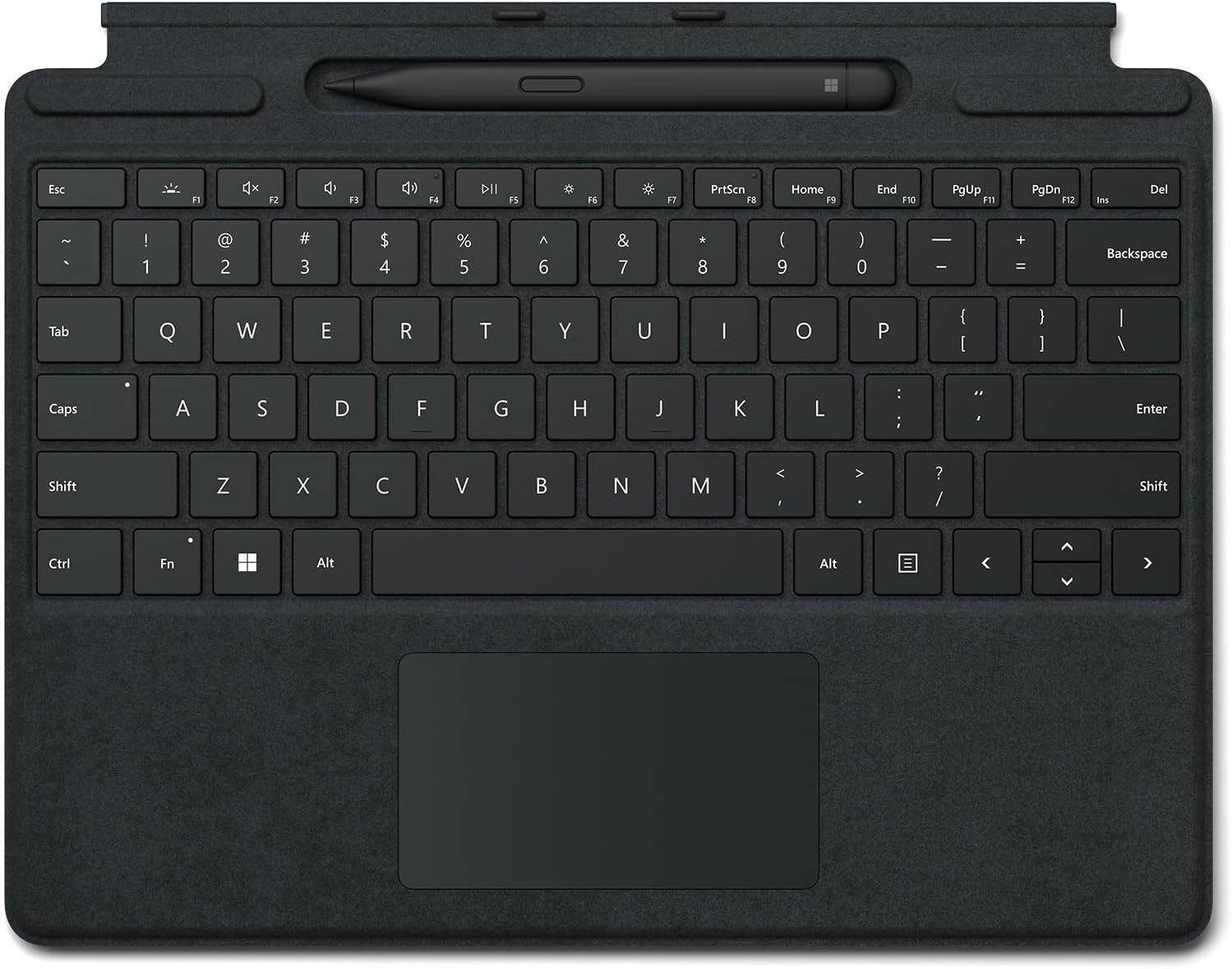 MICROSOFT SURFACE PRO TYPE COVER - TECLADO COVER  + LAPIZ SLIM SURFACE PRO, PRO 8 Y PRO X NEGRO