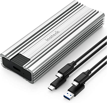 Inateck NVMe - Carcasa para SSD M.2 NVMe y SATA, USB 3.2 Gen 2 Tipo C, FE2025