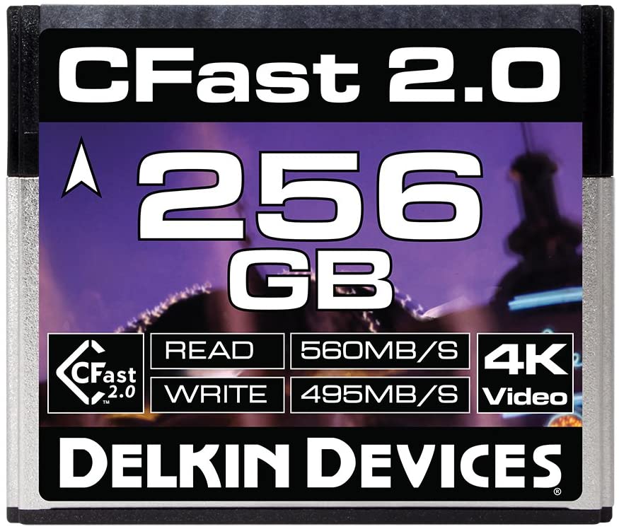Delkin 256 GB Cine CFast 2.0 Tarjeta de Memoria