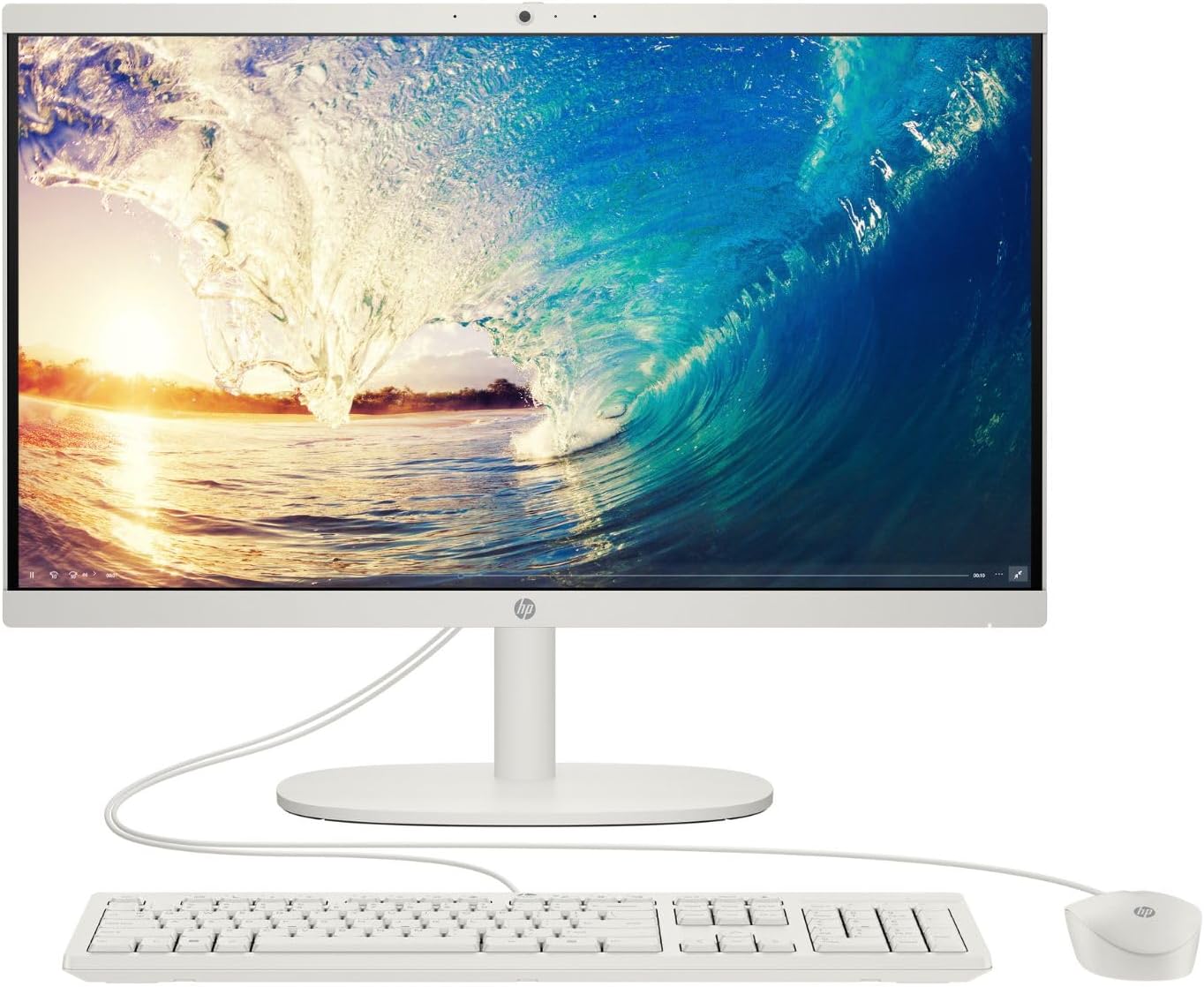 HP ALL-IN-ONE 22-DG0005LA, DESKTOP, PC, PROCESADOR INTEL N100, 8GB RAM, 256 GB SSD, FHD 21.45", WINDOWS 11 HOME, GARANTÍA MÉXICO, BLANCO CACHEMIR